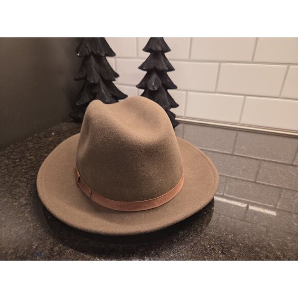 VTG Pendleton 100% Virgin Wool Fedora Hat Sz XL Brown USA AB214-70027 Structured - Picture 3 of 14